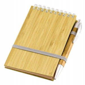 Libreta con Tapas de Bamboo